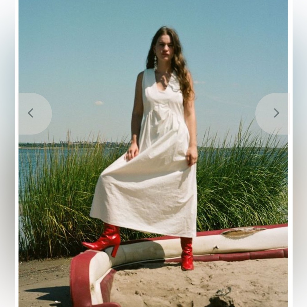 Wray NYC Lily Poplin Maxi Dress White XS